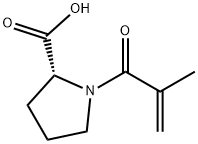 (R)-1-메타크릴로일피롤리딘-2-카르복실산 구조식 이미지