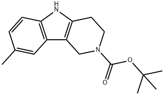 tert-butyl 8-methyl-1,3,4,5-tetrahydro-2H-pyrido[4,3-b]indole-2-carboxylate Structure