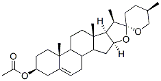 (20R,25R)-spirost-5-en-3beta-yl acetate  구조식 이미지