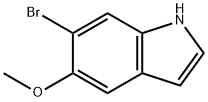 6-bromo-5-methoxy-1H-indole 구조식 이미지
