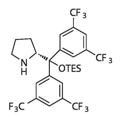 R-2-[bis[3,5-bis(trifluoroMethyl)phenyl]
[(triethylsilyl)oxy]Methyl]-Pyrrolidine Structure