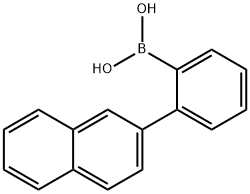 2-(Naphthalen-2-yl) phenylboronic 산 구조식 이미지