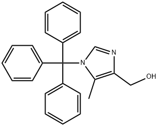 (5-Methyl-1-trityl-1H-iMidazol-4-yl)Methanol Structure