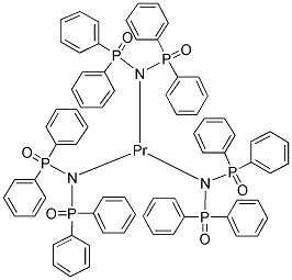 트리스[N-(디페닐포스피닐)-P,P-디페닐포스핀아미다토-O,O']프라세오디뮴 구조식 이미지