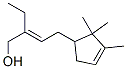 2-Ethyl-4-(2,2,3-trimethylcyclopent-3-en-yl)-but-2-en-1-ol 구조식 이미지