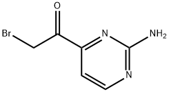 Ethanone, 1-(2-amino-4-pyrimidinyl)-2-bromo- (9CI) 구조식 이미지