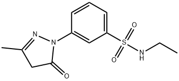 1-(3-W-ETHYLSULFAMOYLPHENYL)-3-METHYL-5-PYRAZOLONE Structure
