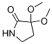3,3-diMethoxy-2-Pyrrolidinone 구조식 이미지