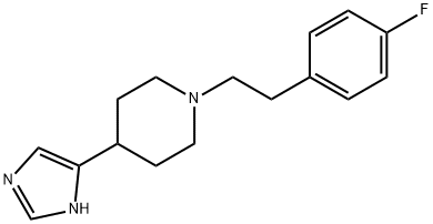 1[2-(4-FLUOROPHENYL)ETHYL]-4-(IMIDAZOL-4-YL)PIPERIDINE Structure