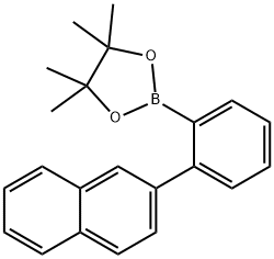 4,4,5,5-TetraMethyl-2-(2-(naphthalen-2-yl)phenyl)-1,3,2-dioxaborolane 구조식 이미지