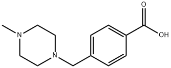 4-(4-Methylpiperazin-1-ylmethyl)benzoic acid 구조식 이미지