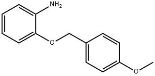 BenzenaMine,2-[(4-메톡시페닐)메톡시]- 구조식 이미지