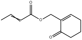 2-Butenoic acid, (6-oxo-1-cyclohexen-1-yl)methyl ester Structure