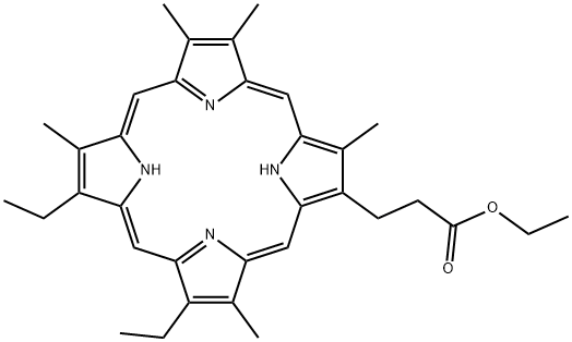 METHYLPYRROPORPHYRIN XXI ETHYL ESTER Structure