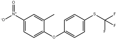 2-(4-TRIFLUOROMETHYLTHIOBENZOXY)-5-NITROTOLUENE Structure