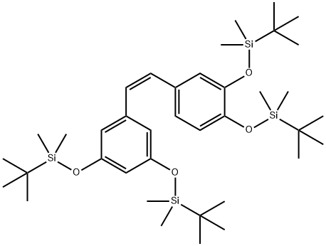 Tetra-O-(tert-butyldimethyl)silyl cis-Piceatannol Structure