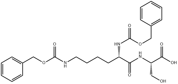 Z-LYS(Z)-SER-OH 구조식 이미지