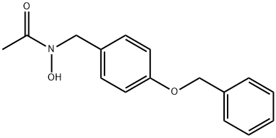 N-(4-벤질옥시벤질)아세토하이드록삼산 구조식 이미지