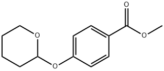 Benzoic acid, 4-[(tetrahydro-2H-pyran-2-yl)oxy]-, methyl ester Structure