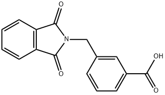 3-(1,3-DIOXO-1,3-DIHYDRO-ISOINDOL-2-YLMETHYL)-BENZOIC ACID 구조식 이미지