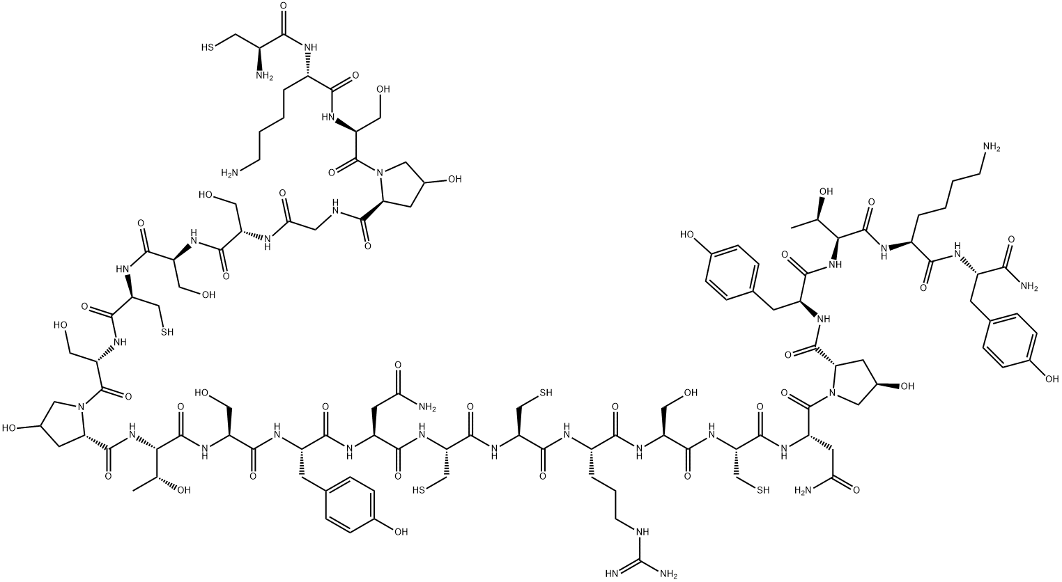 OMEGA-CONOTOXIN GVIA Structure