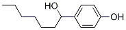 4-(1-hydroxyheptyl)phenol Structure