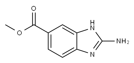 1H-Benzimidazole-5-carboxylicacid,2-amino-,methylester(9CI) Structure