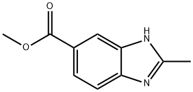 1H-Benzimidazole-5-carboxylicacid,2-methyl-,methylester(9CI) 구조식 이미지