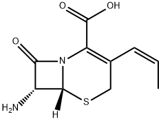 7-AMINO-3-[(Z)-PROP-1-ENYL]-3-CEPHEM-4-CARBOXYLIC ACID 구조식 이미지