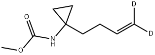 카르밤산,[1-(3-부테닐-4,4-d2)사이클로프로필]-,메틸에스테르(9CI) 구조식 이미지