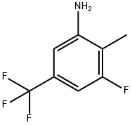 3-FLUORO-2-METHYL-5-(TRIFLUOROMETHYL)ANILINE Structure