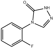 4-(2-Fluorophenyl)-1H-1,2,4-triazol-5(4H)-one 구조식 이미지