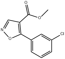 Methyl 5-(3-chlorophenyl)isoxazole-4-carboxylate Structure
