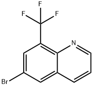 6-Bromo-8-(trifluoromethyl)quinoline 구조식 이미지
