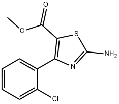 Methyl 2-amino-4-(2-chlorophenyl)thiazole-5-carboxylate Structure
