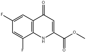 메틸6,8-디플루오로-4-옥소-1,4-디히드로퀴놀린-2-카르복실레이트 구조식 이미지