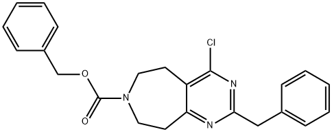 benzyl 2-benzyl-4-chloro-8,9-dihydro-5H-pyriMido[4,5-d]azepine-7(6H)-carboxylate Structure