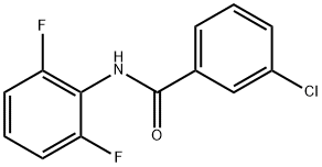 3-클로로-N-(2,6-디플루오로페닐)벤즈아미드 구조식 이미지