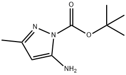 tert-부틸5-아미노-3-메틸-1H-피라졸-1-카르복실레이트 구조식 이미지