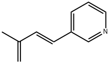 Pyridine, 3-(3-methyl-1,3-butadienyl)-, (E)- (9CI) Structure