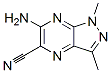 1H-Pyrazolo[3,4-b]pyrazine-5-carbonitrile,6-amino-1,3-dimethyl-(9CI) Structure