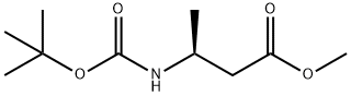 METHYL (S)-3-BOC-AMINOBUTYRATE Structure