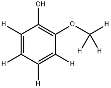 2-Methoxy-d3-phenol--d4 Structure