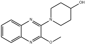 1-(3-Methoxy-quinoxalin-2-yl)-piperidin-4-ol, 98+% C14H17N3O2, MW: 259.31 Structure