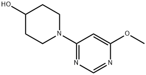 1-(6-메톡시-피리미딘-4-일)-피페리딘-4-올 구조식 이미지