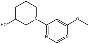 1-(6-Methoxy-pyriMidin-4-yl)-piperidin-3-ol, 98+% C10H15N3O2, MW: 209.25 Structure