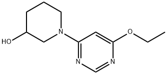 1-(6-에톡시-피리미딘-4-일)-피페리딘-3-올 구조식 이미지