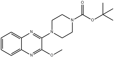 4-(3-메톡시-퀴녹살린-2-일)-피페라진-1-카르복실산tert-부틸에스테르 구조식 이미지
