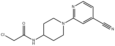 2-Chloro-N-(4'-cyano-3,4,5,6-tetrahydro-2H-[1,2']bipyridinyl-4-yl)-acetaMide, 98+% C13H15ClN4O, MW: 278.74 구조식 이미지