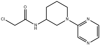 2-Chloro-N-(1-pyrazin-2-yl-piperidin-3-yl)-acetaMide, 98+% C11H15ClN4O, MW: 254.72 Structure